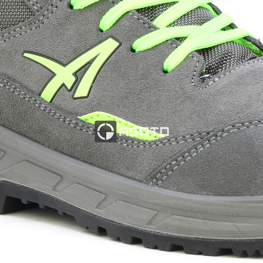 szczegóły ALBATROS Vector MID S3 szare męskie skórzane obuwie robocze, wygodne i nowoczesn