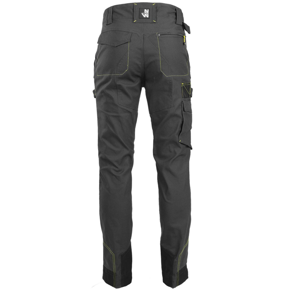 szczegóły Nine Worths Killy szare męskie spodnie robocze Canvas Stretch, wytrzymałe i elas