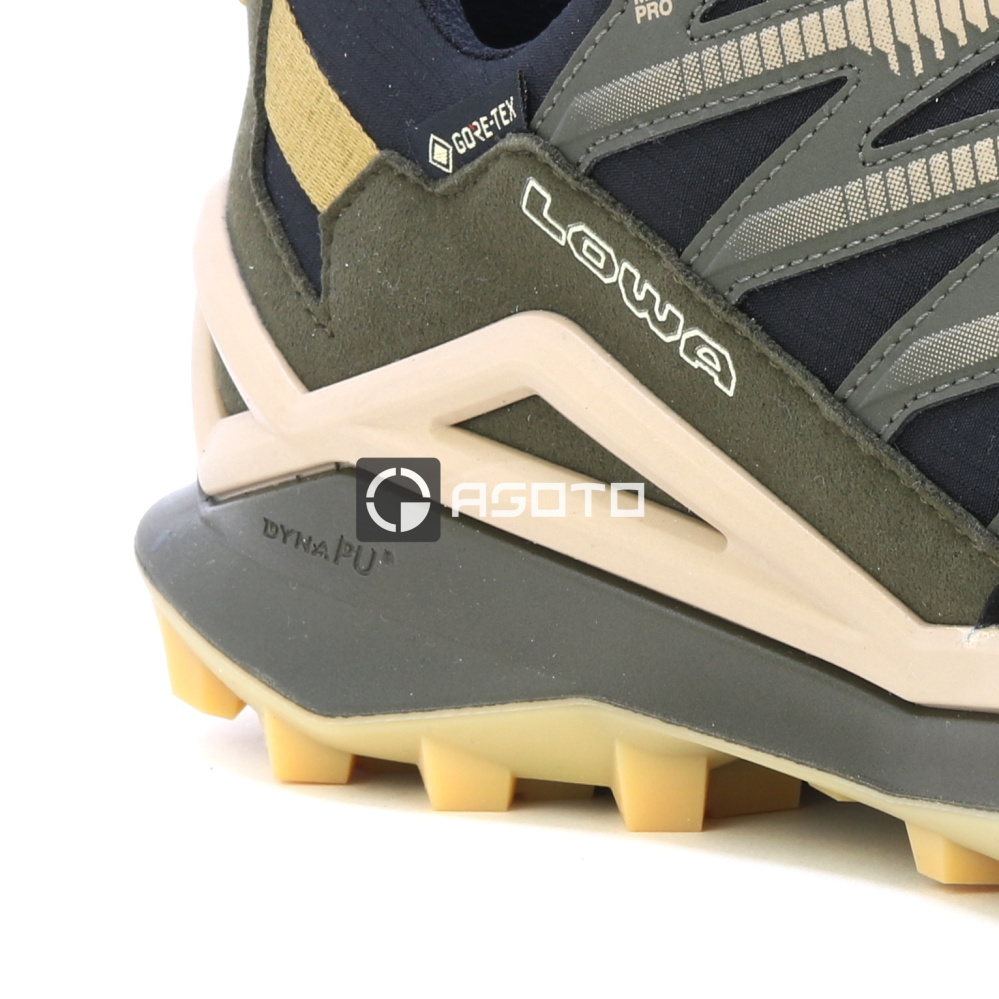 szczegóły LOWA MADDOX PRO GTX LO oliwkowe męskie buty outdoorowe z membraną Gore-Tex®