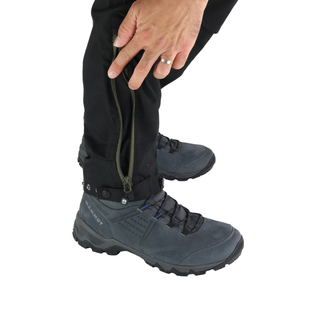 szczegóły Asoto Vattern Zip-Off męskie brązowe spodnie outdoorowe DWR z odpinanymi nogawka