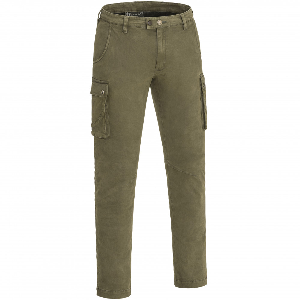 detail PINEWOOD Varnamo Serengeti zelené pánské outdoor kalhoty Výprodej