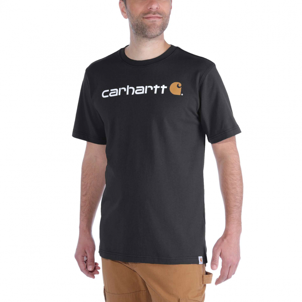 detail T-shirt roboczy CARHARTT Coro Logo