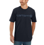 podgląd CARHARTT Core niebieski męski t shirt bawełniany, luźny nowoczesny krój, kultowa