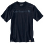podgląd CARHARTT Core niebieski męski t shirt bawełniany, luźny nowoczesny krój, kultowa