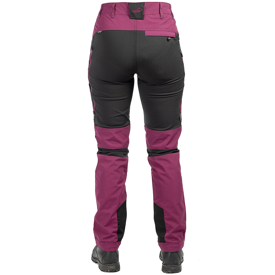 detail Damskie spodnie trekkingowe ARRAK SWEDEN Active Stretch fuchsia