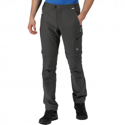 Męskie spodnie outdoorowe REGATTA Highton Z/O šedé 2w1