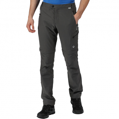 Męskie spodnie outdoorowe REGATTA Highton Z/O šedé 2w1