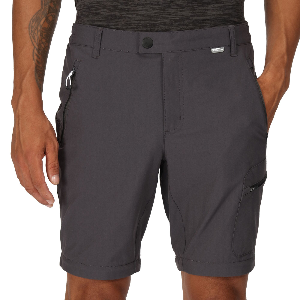 detail Męskie spodnie outdoorowe REGATTA Highton Z/O šedé 2w1