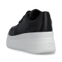 podgląd RIEKER M7811-00 czarne damskie nowoczesne sneakersy do miasta